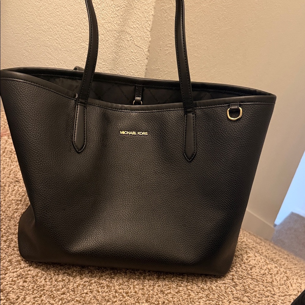 Michael Kors Black Leather Tote